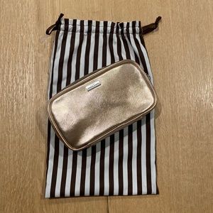 Henri bendel rose gold Jewler travel case